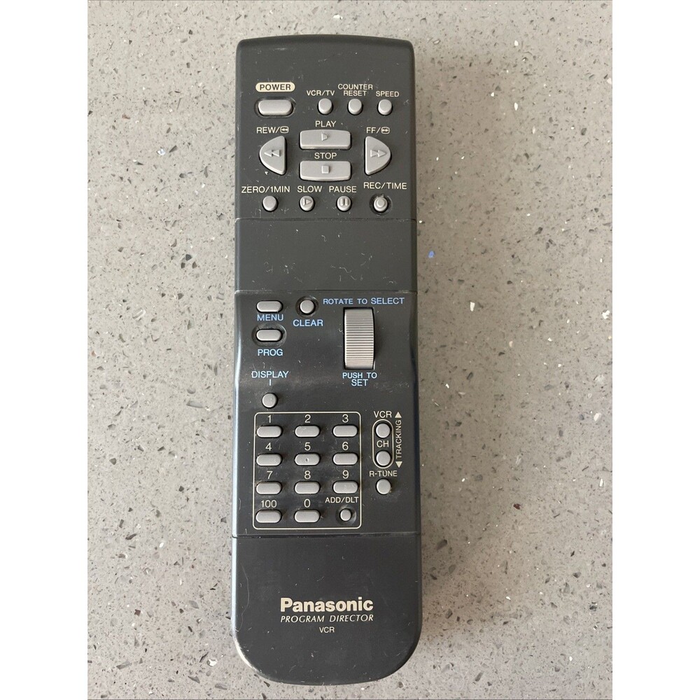 Vintage Panasonic Program Director MB, VCR/TV/Cable Remote VSQS1418 TESTED